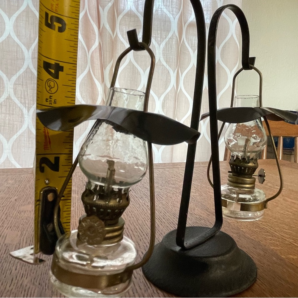 Mini Oil Lamp 2 lamps one stand - Picture 8 of 8